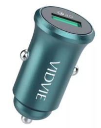 CARGADOR DE VEHICULO  VIDVIE CC520 1 PUERTO IPHONE LIGHTING 18 WATTS