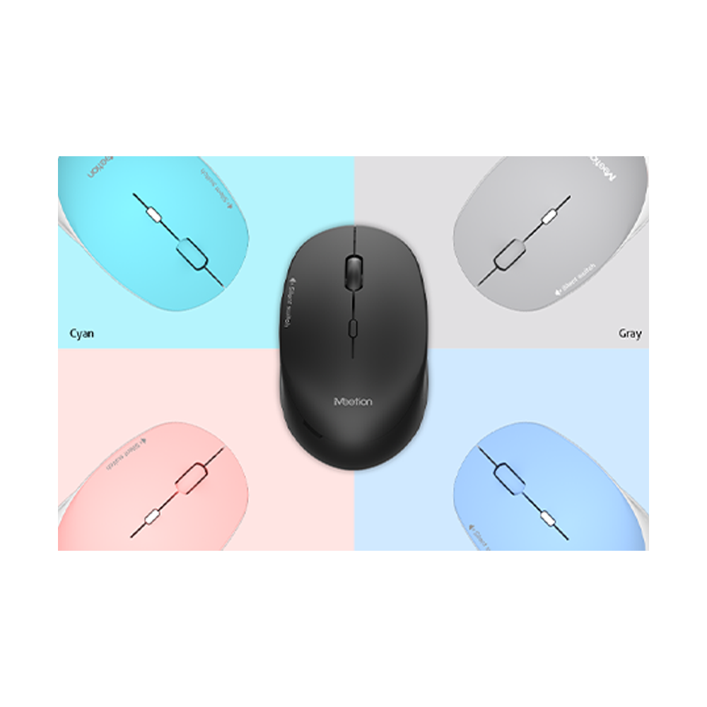MOUSE INALAMBRICO USB SILENCIOSA GRIS, 2.4 GHZ , 1600 DPI 10MTS, BATERIA AA, MEETION (MT-R570)