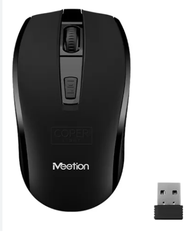 MOUSE INALAMBRICO USB , 2.4 GHZ , 1600 DPI 10MTS, BATERIA AA, MEETION (MT-R560)